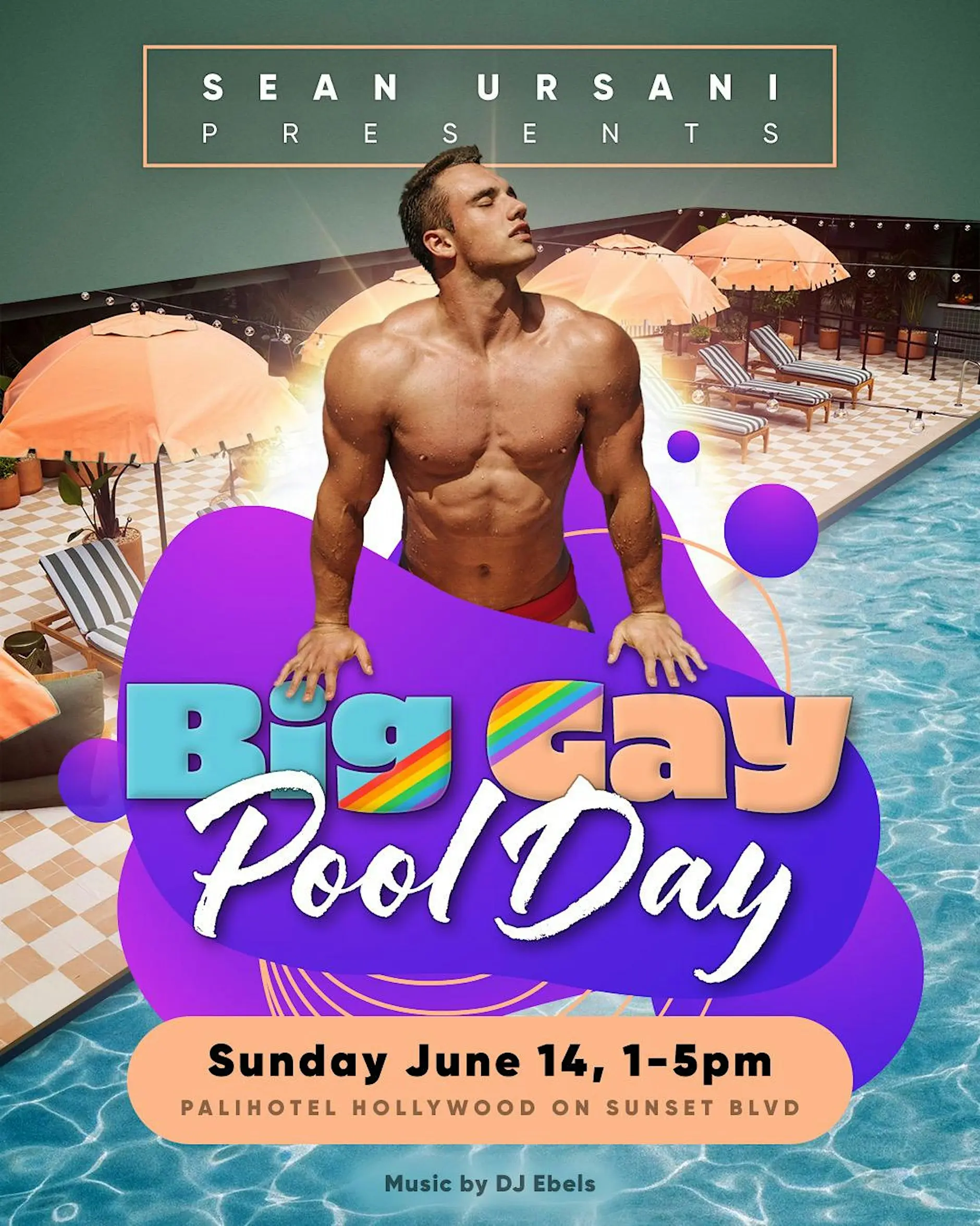 BIG GAY POOL DAY @ Palihotel Hollywood