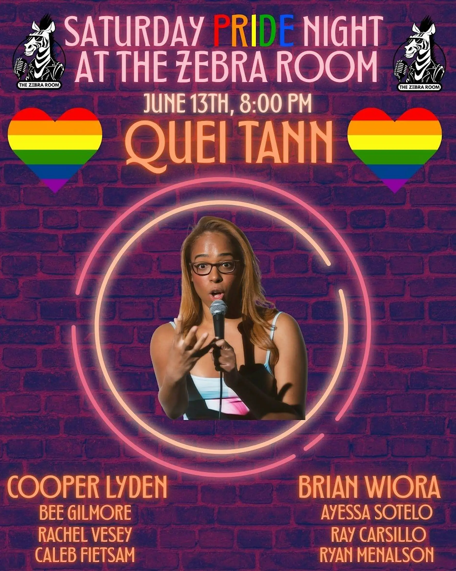 SATURDAY NIGHT AT THE ZEBRA ROOM: PRIDE EDITION