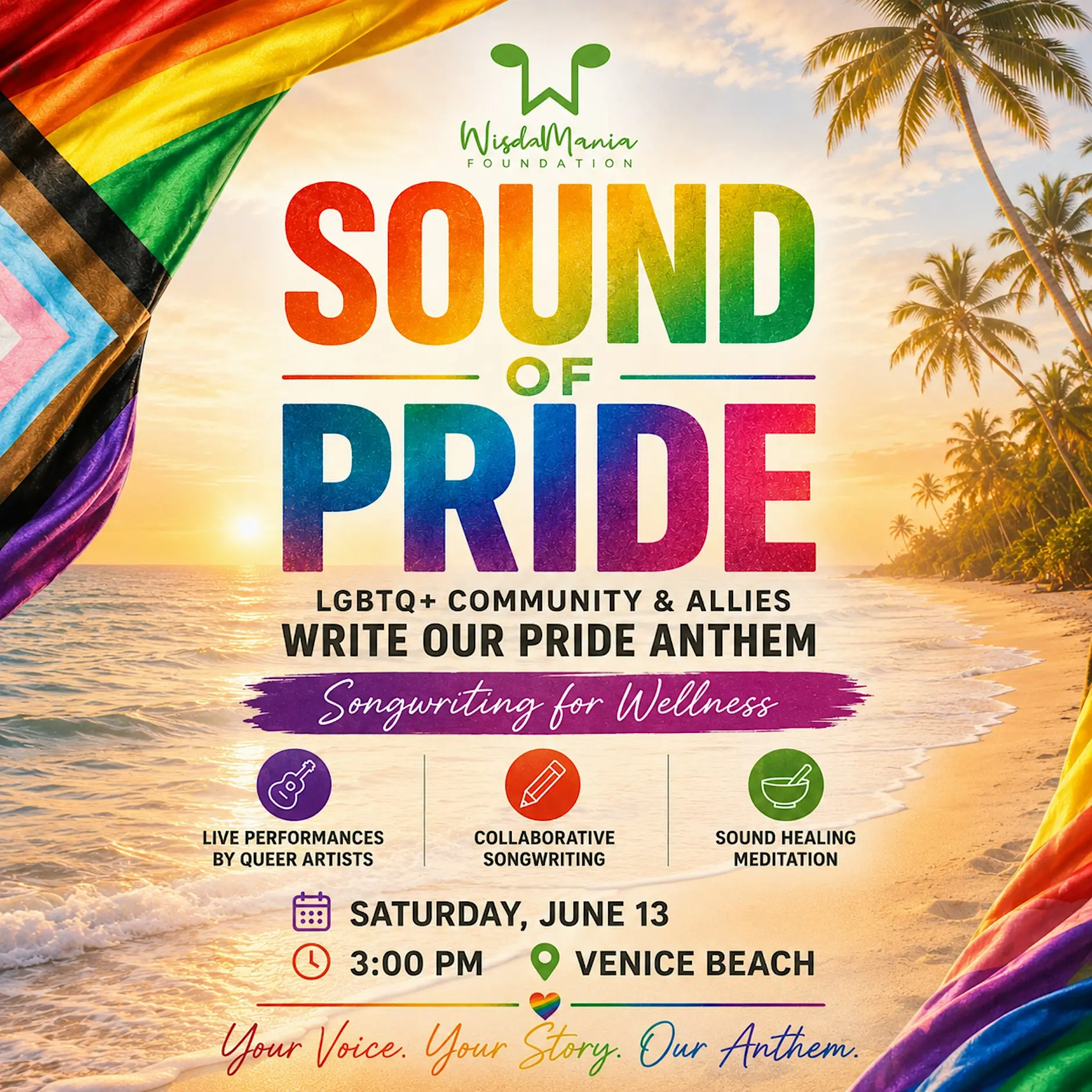 Sound of Pride - Songwriting (for all levels), Live Music & Sound Bath