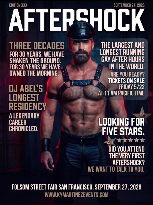 AFTERSHOCK - 30 Year Anniversary (Limited Tickets)