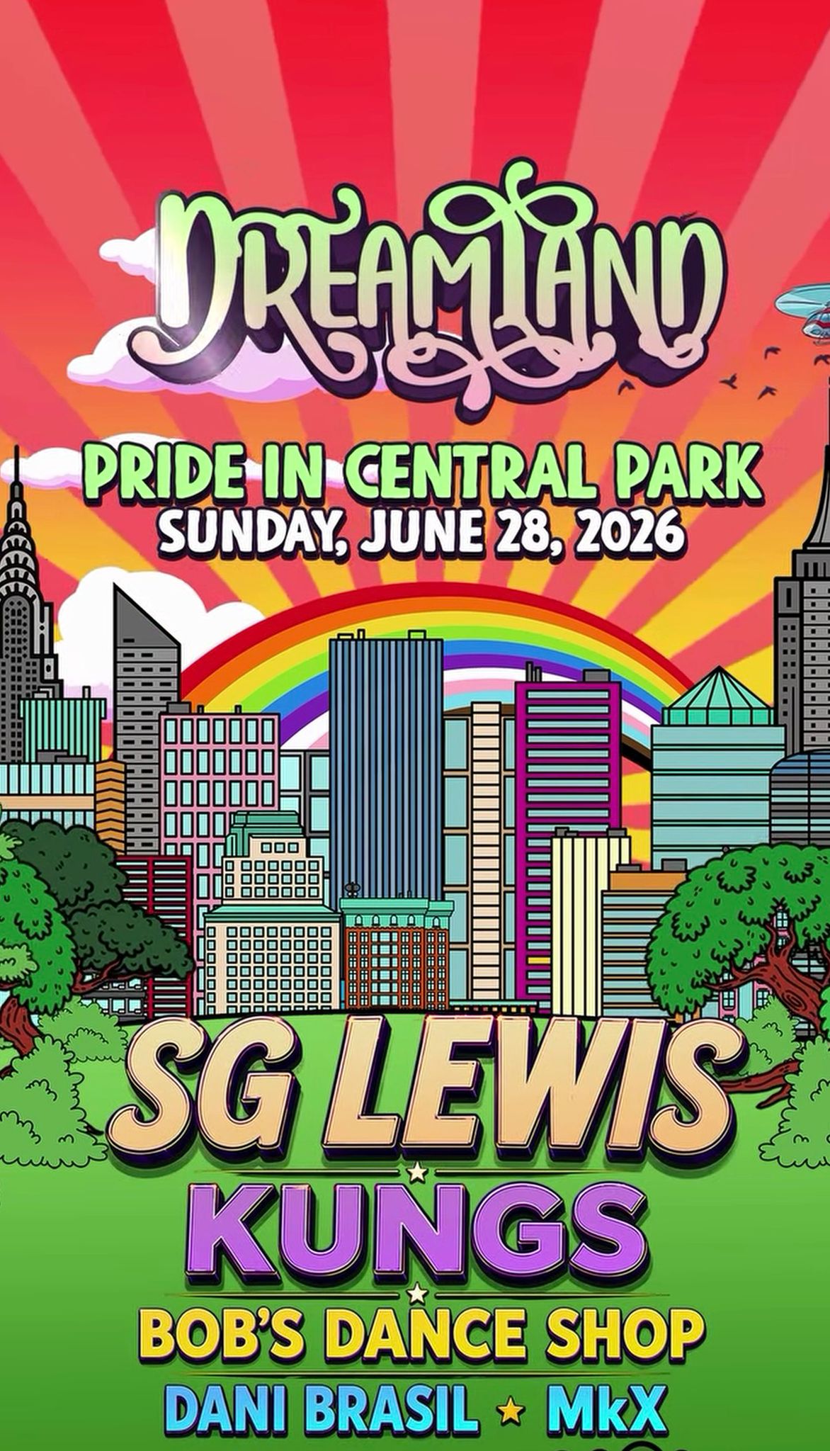 DREAMLAND PRIDE IN CENTRAL PARK 2026: SG LEWIS + KUNGS