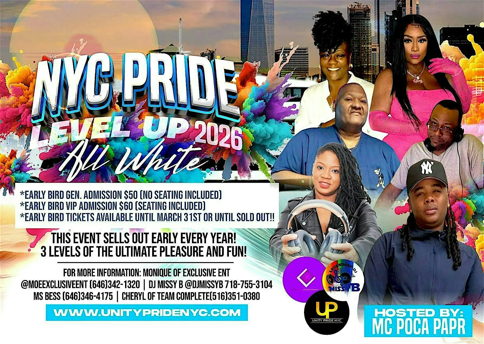 NYC PRIDE ALL WHITE SUNSET CRUISE