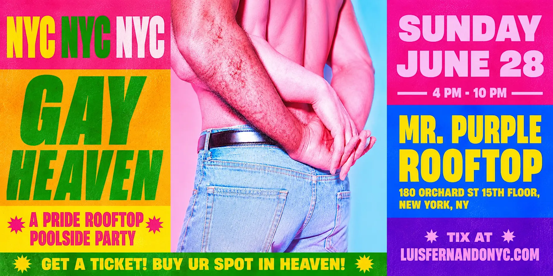 GAY HEAVEN: A Pride Rooftop Poolside Party