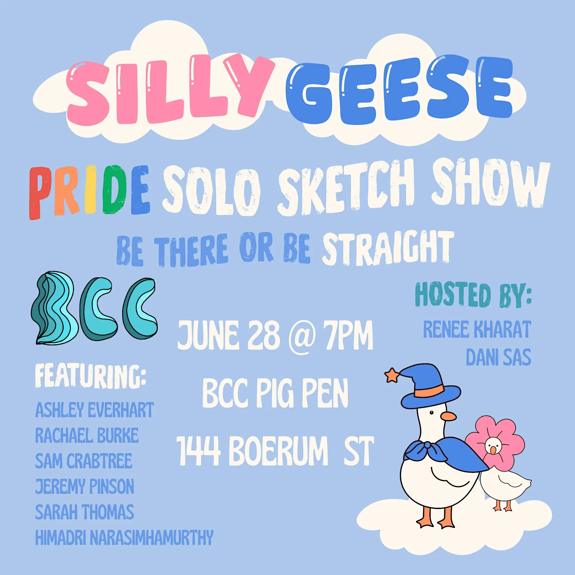 Silly Geese: A Pride Solo Sketch Show