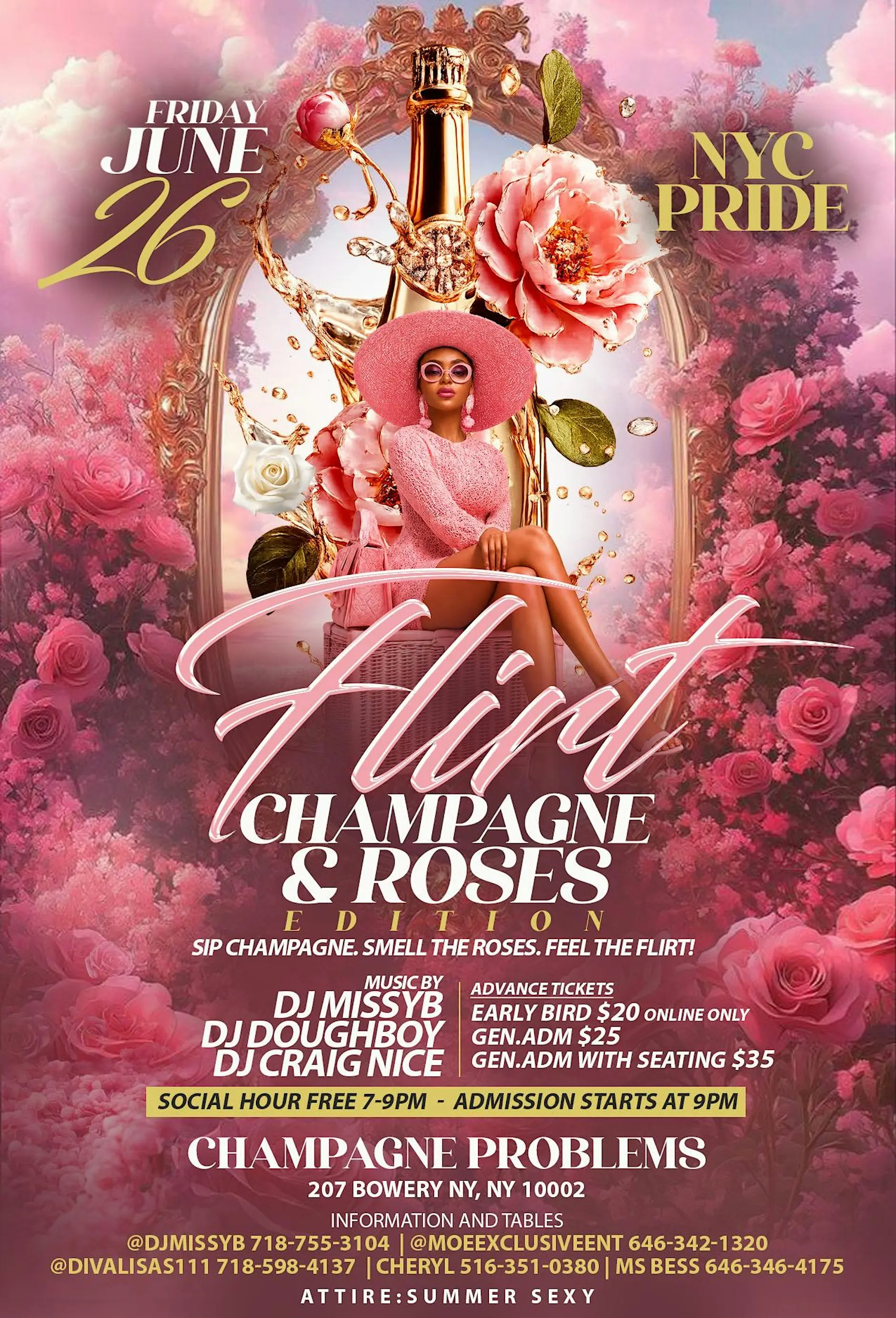 FLIRT :CHAMPAGNE & ROSES EDITION