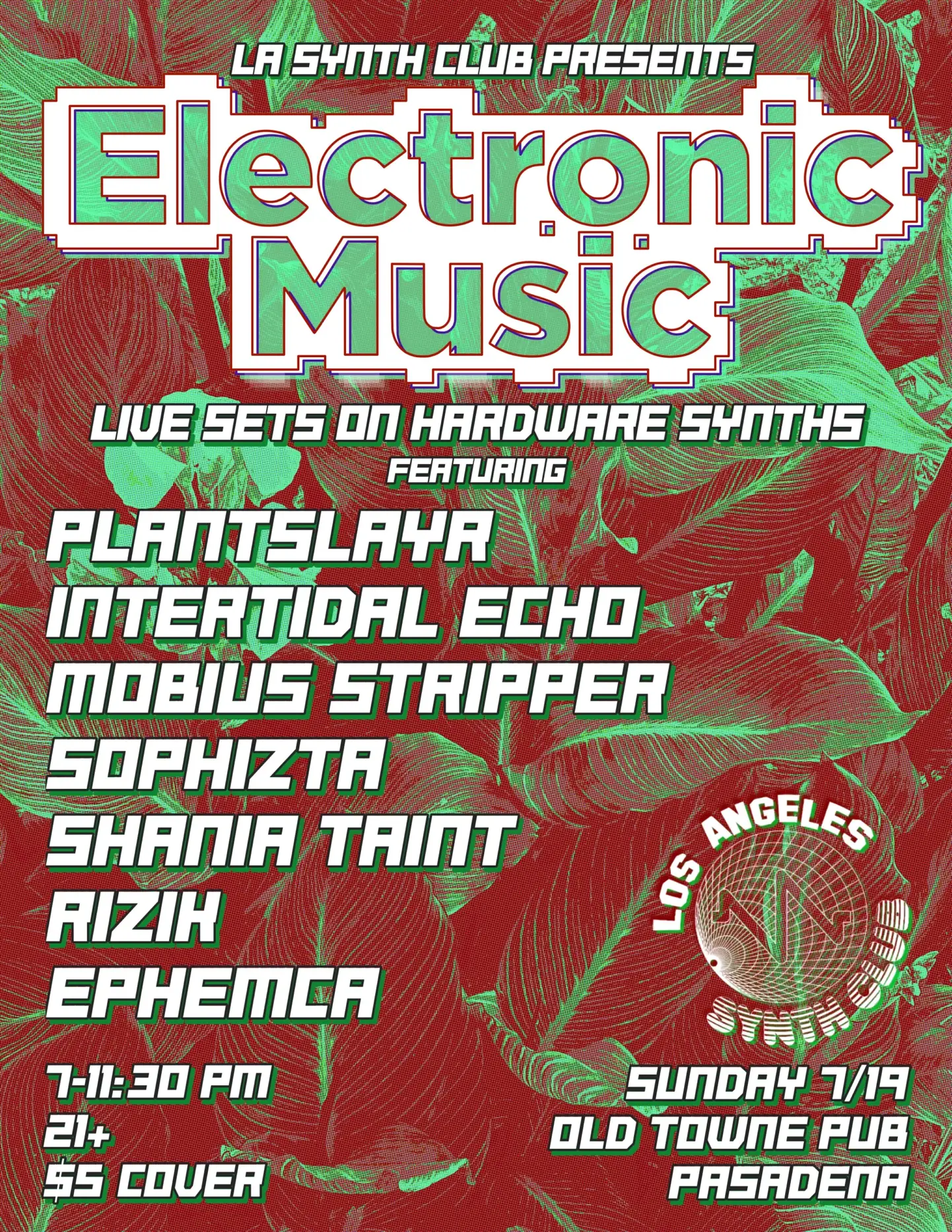 LA Synth Club presents Electronic Music