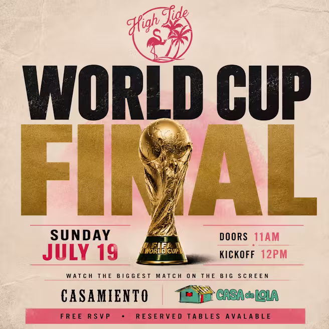 World Cup Final at High Tide